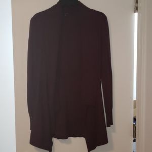 WHBM burgundy cardigan